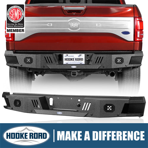 Load image into Gallery viewer, 2015-2017 Ford F-150 Rear Bumper Aftermarket Bumper 4×4 Truck Parts - Hooke Road b8283 1
