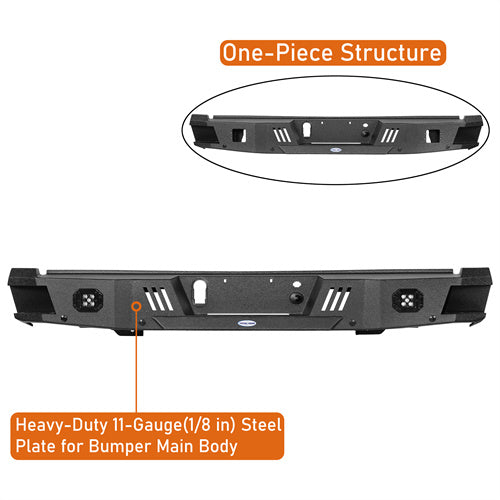 Load image into Gallery viewer, 2015-2017 Ford F-150 Rear Bumper Aftermarket Bumper 4×4 Truck Parts - Hooke Road b8283 9

