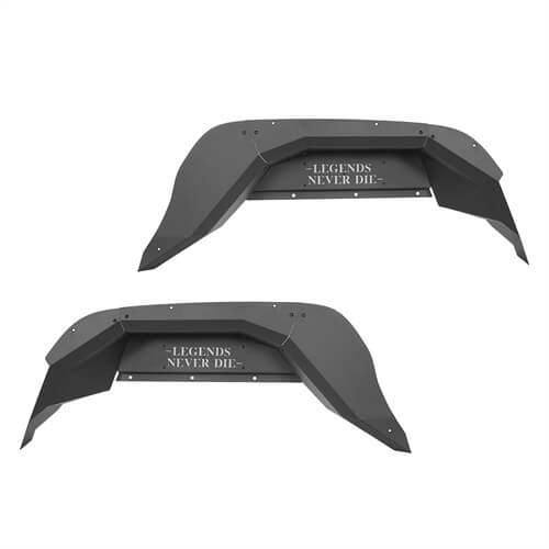 Offroad Rear Inner Fender Liners 4x4 Wheel Parts For 20-23 Jeep Gladiator JT - Hooke Road b7014s 16