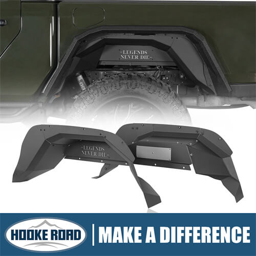 Load image into Gallery viewer, Offroad Rear Inner Fender Liners 4x4 Wheel Parts For 20-23 Jeep Gladiator JT - Hooke Road b7014s 1
