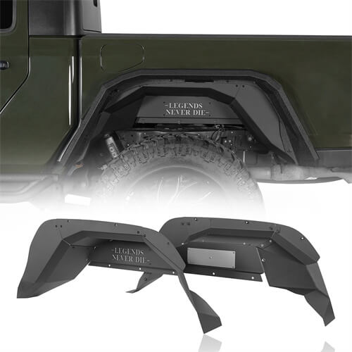 Load image into Gallery viewer, Offroad Rear Inner Fender Liners 4x4 Wheel Parts For 20-23 Jeep Gladiator JT - Hooke Road b7014s 2
