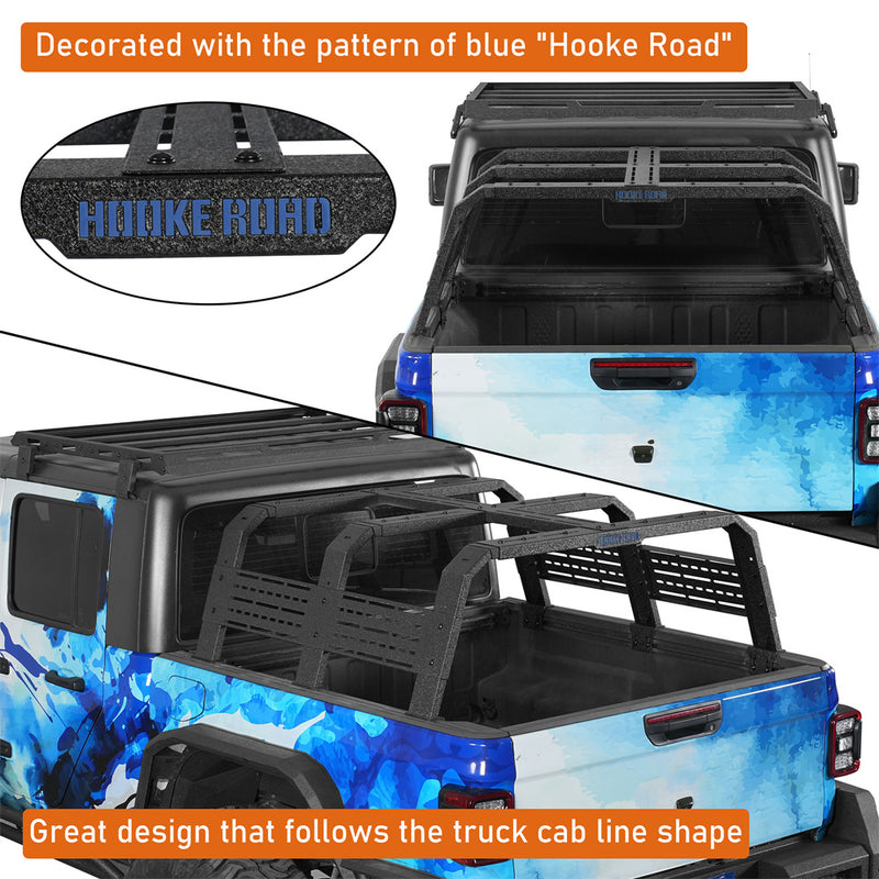 Load image into Gallery viewer, 18.8" Bed Rack for Jeep Gladiator JT &amp; Toyota Tacoma  5' &amp; Ford Ranger b99319934 7
