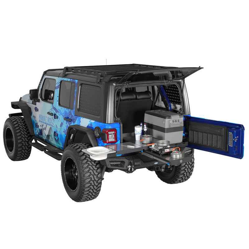 Load image into Gallery viewer, Overland Kitchen &amp; Fridge Slide System for 15-26 Jeep &amp; Ford Bronco Hooke Road b21362138 2

