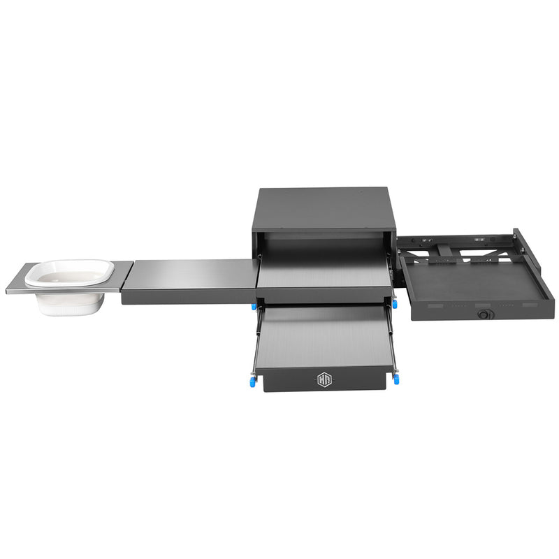 Load image into Gallery viewer, Overland Kitchen &amp; Fridge Slide System for 15-26 Jeep &amp; Ford Bronco Hooke Road b21362138 3
