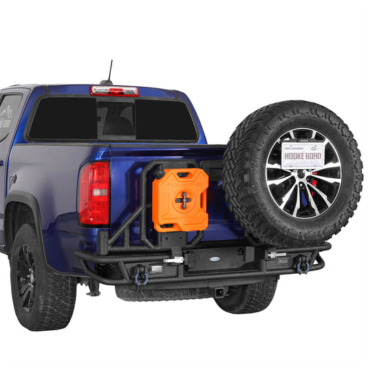 Hooke Road Rear Bumper with Tire Carrier for 2015-2022 Chevy Colorado & GMC Canyon b9125s 3