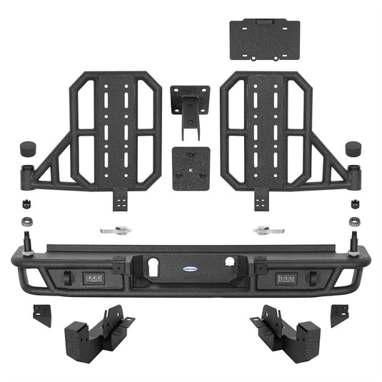 Hooke Road Rear Bumper with Tire Carrier for 2015-2022 Chevy Colorado & GMC Canyon b9125s 5