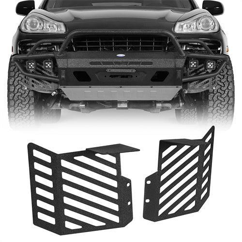 Load image into Gallery viewer, Radiator Guard Protection Plate Kit for 2008-2010 Porsche Cayenne 957 Hooke Road b7205s 1
