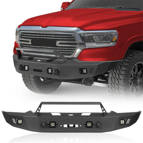 2019-2023 Ram 1500 Aftermarket Full-Width Front Bumper 4x4 Truck Parts - Hooke Road b6032 2