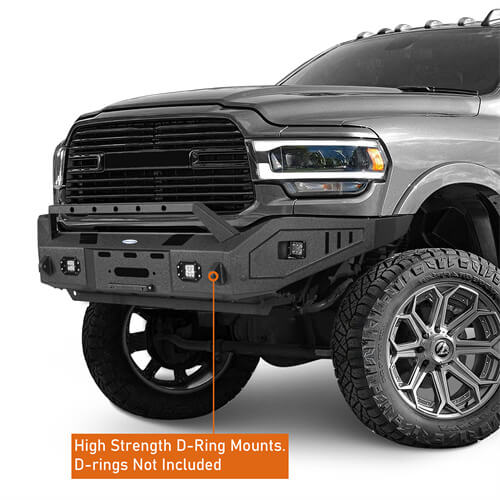 Hooke Road Aftermarket Full Width Front Bumper 4x4 Truck Parts For 2019-2023 Ram 2500 b6305 11