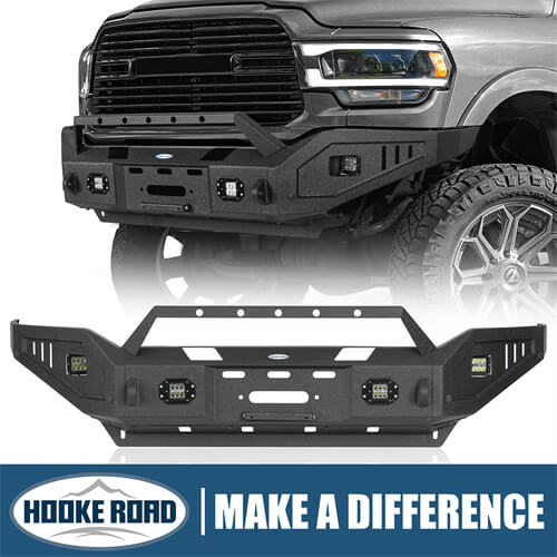 Load image into Gallery viewer, Hooke Road Aftermarket Full Width Front Bumper 4x4 Truck Parts For 2019-2023 Ram 2500 b6305 1
