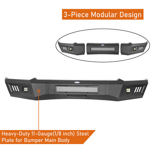 2019-2023 Ram 1500 Aftermarket Front Full-Width Bumper 4x4 Parts - Hooke Road b6031 11