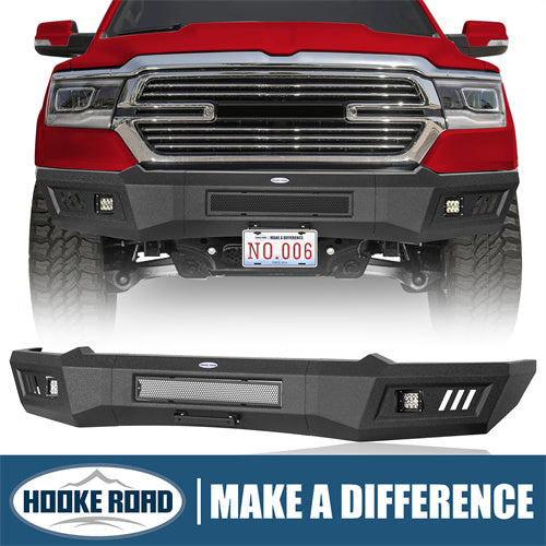 2019-2023 Ram 1500 Aftermarket Front Full-Width Bumper 4x4 Parts - Hooke Road b6031 1