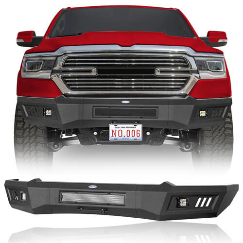 Load image into Gallery viewer, 2019-2023 Ram 1500 Aftermarket Front Full-Width Bumper 4x4 Parts - Hooke Road b6031 2
