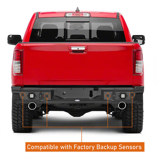 2019-2023 Ram 1500 Offroad Aftermarket Rear Bumper 4x4 Parts- HookeRoad b6034 13