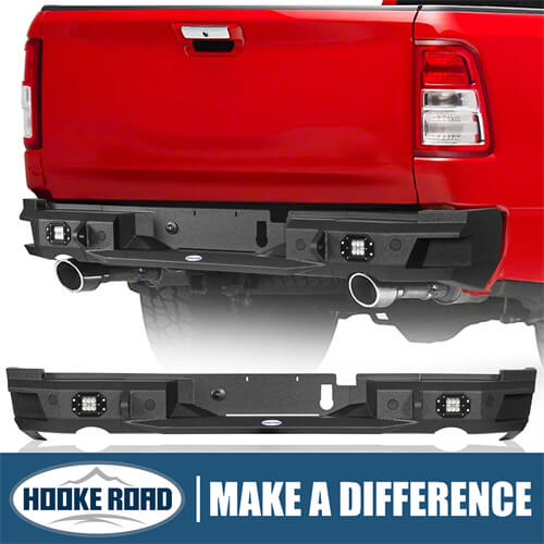 2019-2023 Ram 1500 Offroad Aftermarket Rear Bumper 4x4 Parts- HookeRoad b6034 1