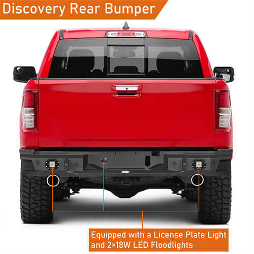 2019-2023 Ram 1500 Offroad Aftermarket Rear Bumper 4x4 Parts- HookeRoad b6034 9