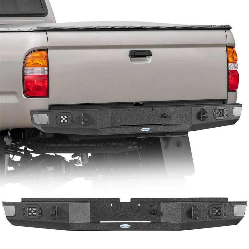 Load image into Gallery viewer, Hooke Road Steel Rear Bumper for 1995-2004 Toyota Tacoma Fleetside b4153 1
