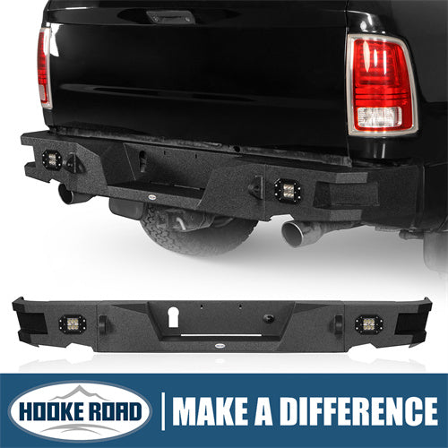 Load image into Gallery viewer, HookeRoad Dodge Ram Rear Bumper for 2009-2018 Dodge Ram 1500 b6002s 1
