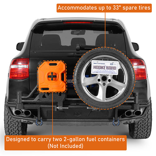 Load image into Gallery viewer, HR 2008-2010 Porsche Cayenne 957 Overland Rear Bumper w/ Dual Swing Arms b7207s 7
