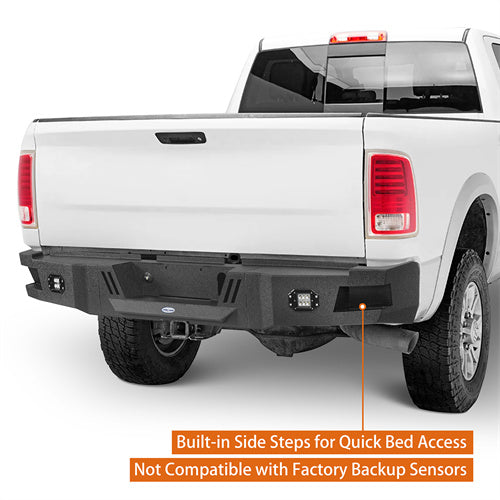 HookeRoad Ram 2500 Rear Bumper for 2010-2018 Ram 2500 b6400 6