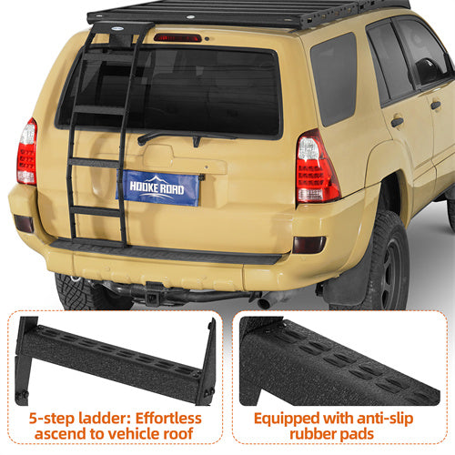 Load image into Gallery viewer, Hooke Road Rear Hatch Ladder for 2003-2009 Toyota 4Runner w/o Spoiler b9852s 6
