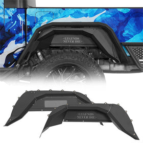 Hooke Road Aluminum Legend Rear Inner Fender Liners for 2020-2025 Jeep Gladiator JT b7027s 1