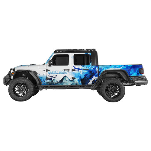 Load image into Gallery viewer, Hooke Road Aluminum Legend Rear Inner Fender Liners for 2020-2025 Jeep Gladiator JT b7027s 9
