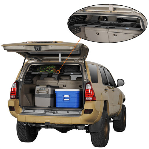 2003-2009 Toyota 4Runner Interior Rear Molle Panel & Cargo Rack Kit Hooke Road b9851s 3