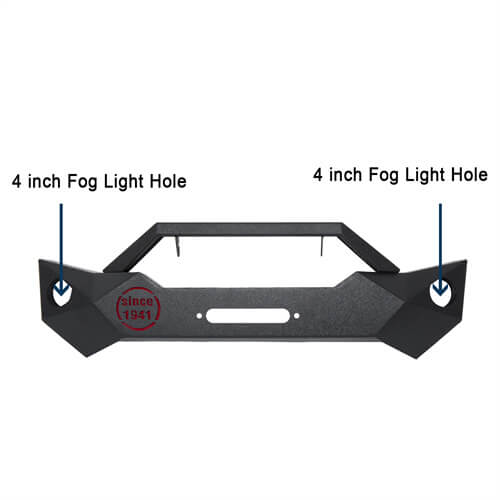 Load image into Gallery viewer, HookeRoad Front Bumper &amp; Different Trail Rear Bumper Combo for 2007-2018 Jeep Wrangler JK JKU Hooke Road HE.2055+HE.2030 11
