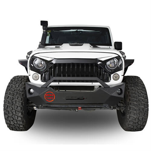 Load image into Gallery viewer, HookeRoad Front Bumper &amp; Different Trail Rear Bumper Combo for 2007-2018 Jeep Wrangler JK JKU Hooke Road HE.2055+HE.2030 4
