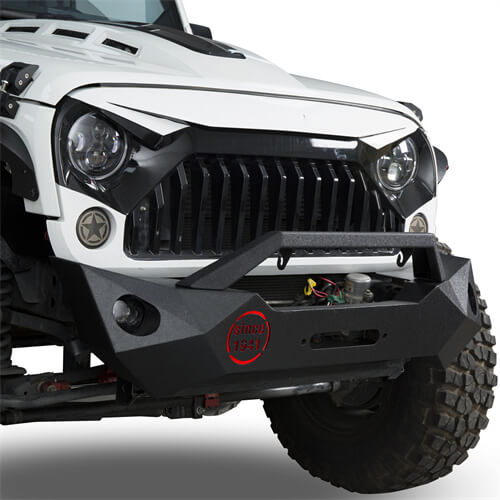 Load image into Gallery viewer, HookeRoad Front Bumper &amp; Different Trail Rear Bumper Combo for 2007-2018 Jeep Wrangler JK JKU Hooke Road HE.2055+HE.2030 5
