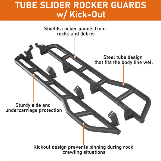 Hooke Road Rocker Guards for 2004-2006 Toyota Tundra  Double Cab b5257 7