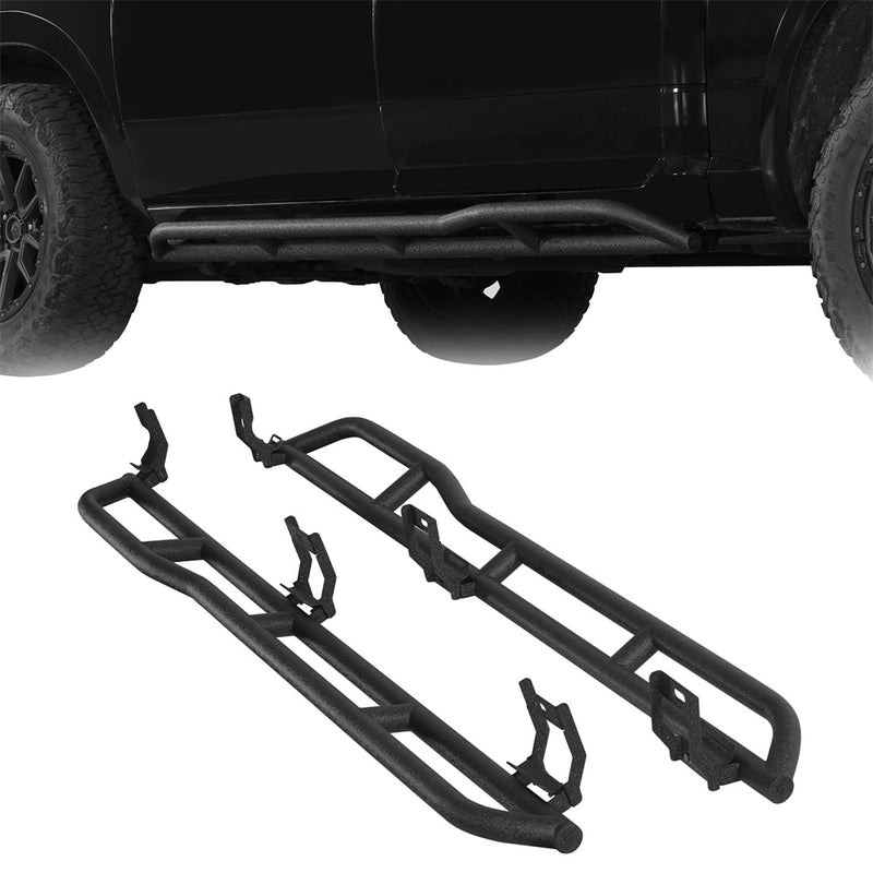 Load image into Gallery viewer, Hooke Road Rocker Guards w/ Kick-Out for Ram 1500 2500 3500 Crew Cab b6215s 1
