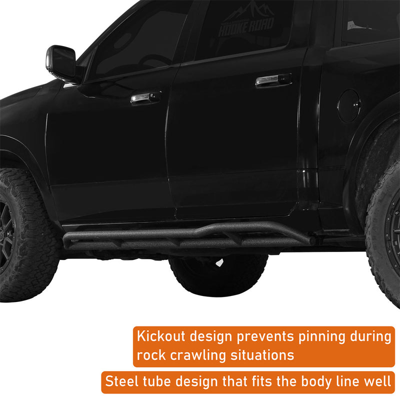 Load image into Gallery viewer, Hooke Road Rocker Guards w/ Kick-Out for Ram 1500 2500 3500 Crew Cab b6215s 6
