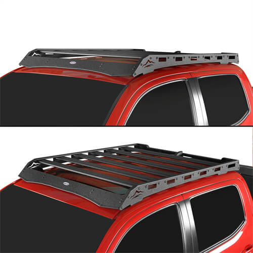 Roof Rack Car Top Luggage Holder For 2005-2023 Toyota Tacoma Double Cab - Hooke Road b40341s 9
