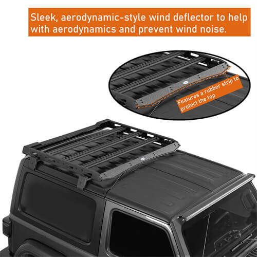 Load image into Gallery viewer, 2018-2024 Jeep Wrangler JL Roof Rack Luggage Rack 4x4 Jeep Parts - Hooke Road b3057s 11
