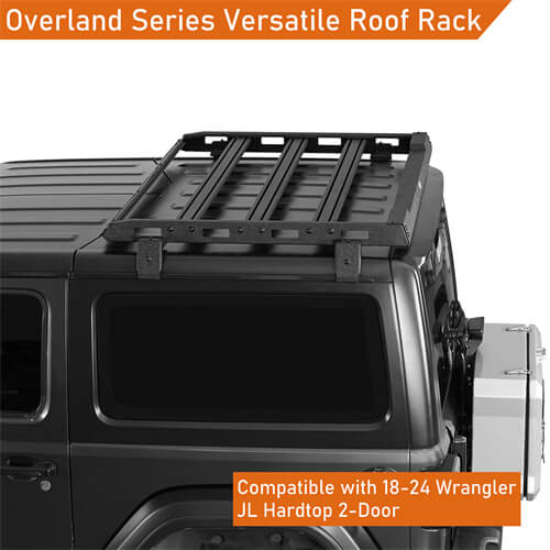 2018-2024 Jeep Wrangler JL Roof Rack Luggage Rack 4x4 Jeep Parts - Hooke Road b3057s 8