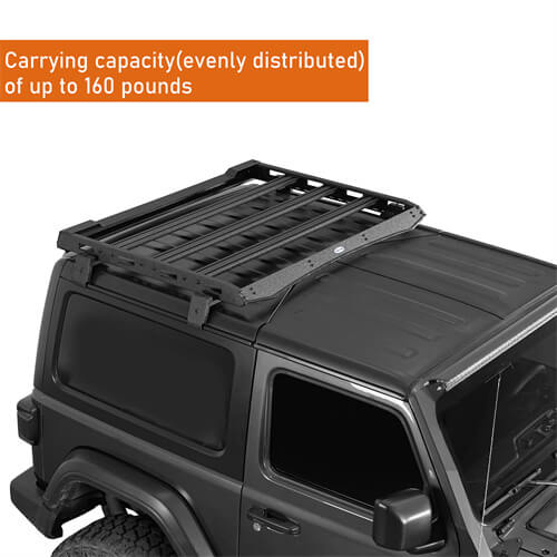 2018-2024 Jeep Wrangler JL Roof Rack Luggage Rack 4x4 Jeep Parts - Hooke Road b3057s 9
