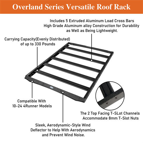 Load image into Gallery viewer, 2010-2024 Toyota 4Runner Roof Rack 4Runner Parts - Hooke Road b9806s 13
