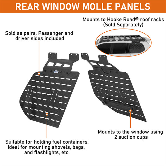 Hooke Road  Roof Rack Side Storage Molle Panel for 2003-2009 Lexus GX470 b4651s 8
