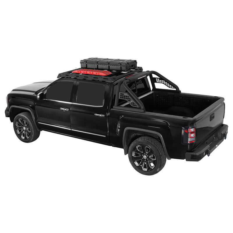 Load image into Gallery viewer, Hooke Road Roof Rack for 2014-2018 GMC Sierra 1500 Crew Cab b9467 3
