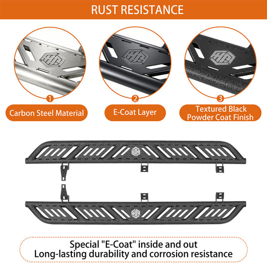 Hooke Road Running Boards w/ Non-slip Pads for 2003-2009 Toyota 4Runner b9863s 8