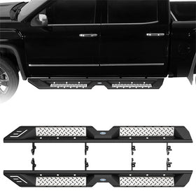 Hooke Road Running Boards for 2007-2018 Chevy Silverado/GMC Sierra Crew Cab b9465 1