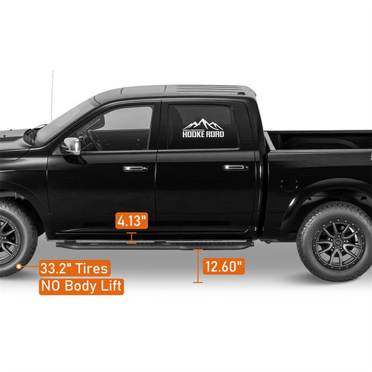 Hooke Road 2009-2026 Ram 1500 2500 3500 Running Boards w/ Kick-out b6214s 7