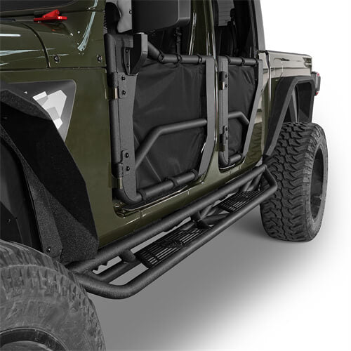 Load image into Gallery viewer, HookeRoad Jeep JT Running Boards Side Steps Nerf Bars for 2020-2023 Jeep Gladiator b7000s 6
