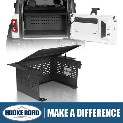 Security Deck Enclosure Trunk Luggage Storage For 21-23 Ford Bronco 4x4 Parts - Hooke Road b8925s 1