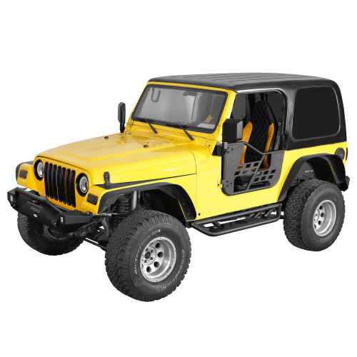 Hooke Road Tubular Side Step Bars for Jeep Wrangler TJ 1997-2006, Excluding Unlimited b1036 3