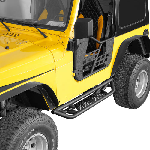 Hooke Road Tubular Side Step Bars for Jeep Wrangler TJ 1997-2006, Excluding Unlimited b1036 5