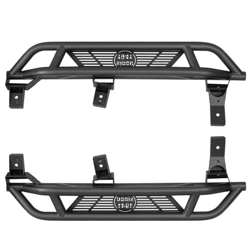 Hooke Road Tubular Side Step Bars for Jeep Wrangler TJ 1997-2006, Excluding Unlimited b1036 8