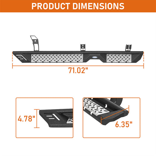 Hooke Road Side Steps 2003-2009 Toyota 4Runner (Excluding Limited) b9857 6